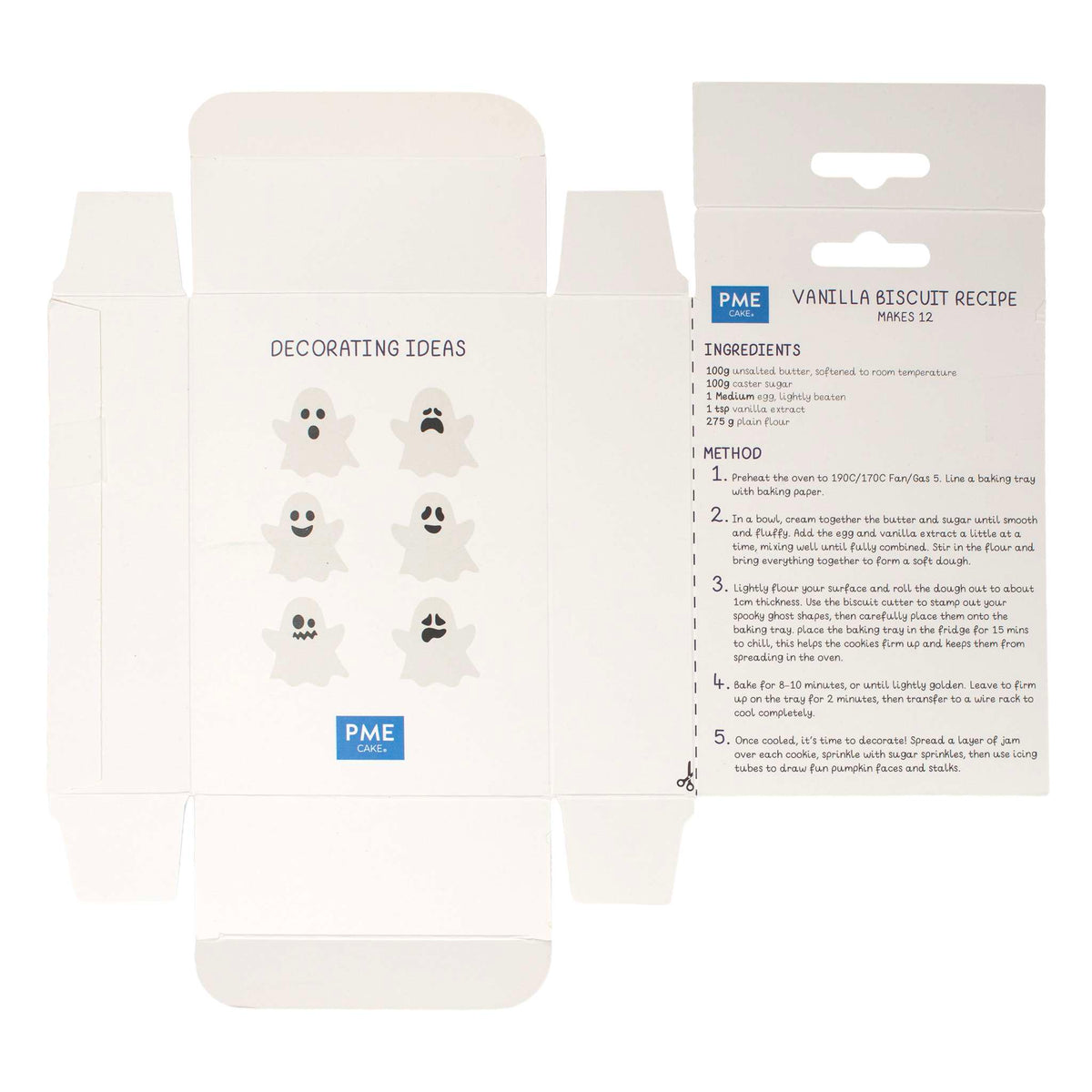 Keks-Dekorationsset - Geister Pk/5 (116.7g)
