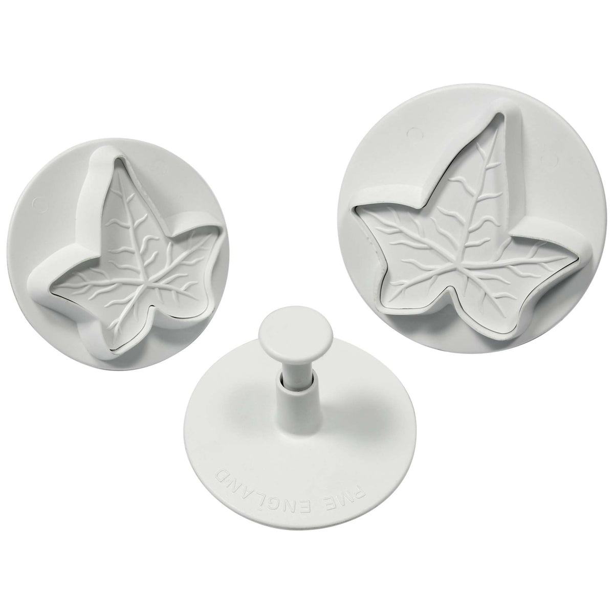 Large Veined Ivy Leaf Plunger Fondant Cutters Set Of 3