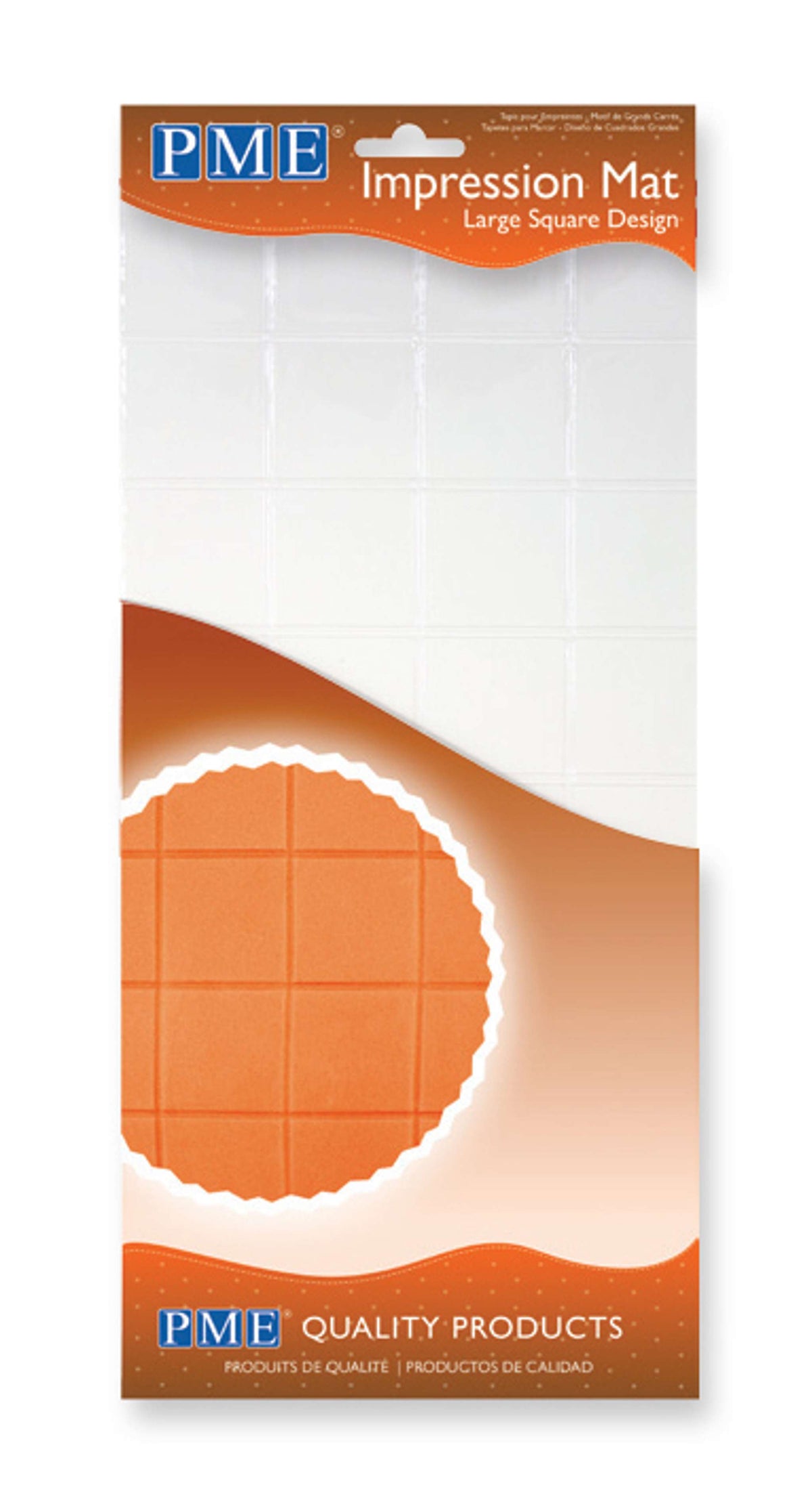 Impressie Mat - Groot Vierkantontwerp (150 x 305mm / 6 x 12")