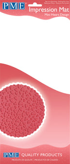 Mini Heart Design Impression Mat  (15 x 30.5cm / 6 x 12in)
