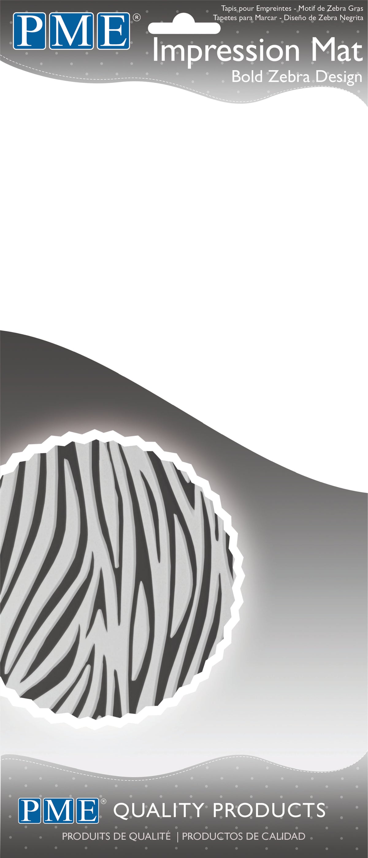 Bold Zebra Design Impression Mat (15 x 30.5cm / 6 x 12in)