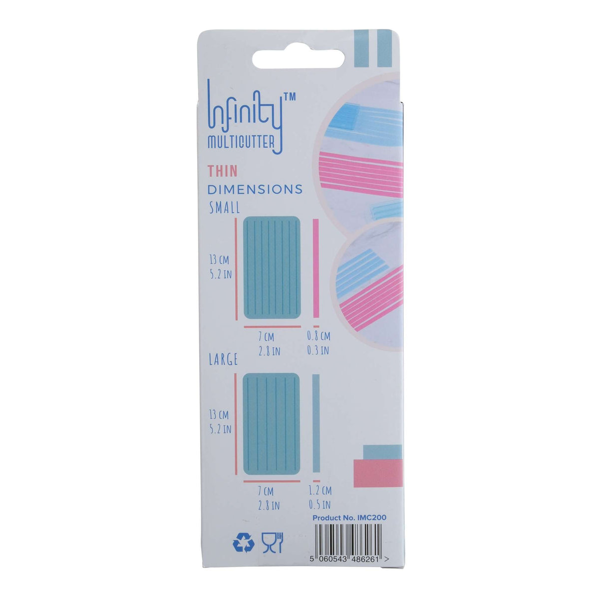 Infinity MulitCutter - Pequeñas Rayas, Set de 2