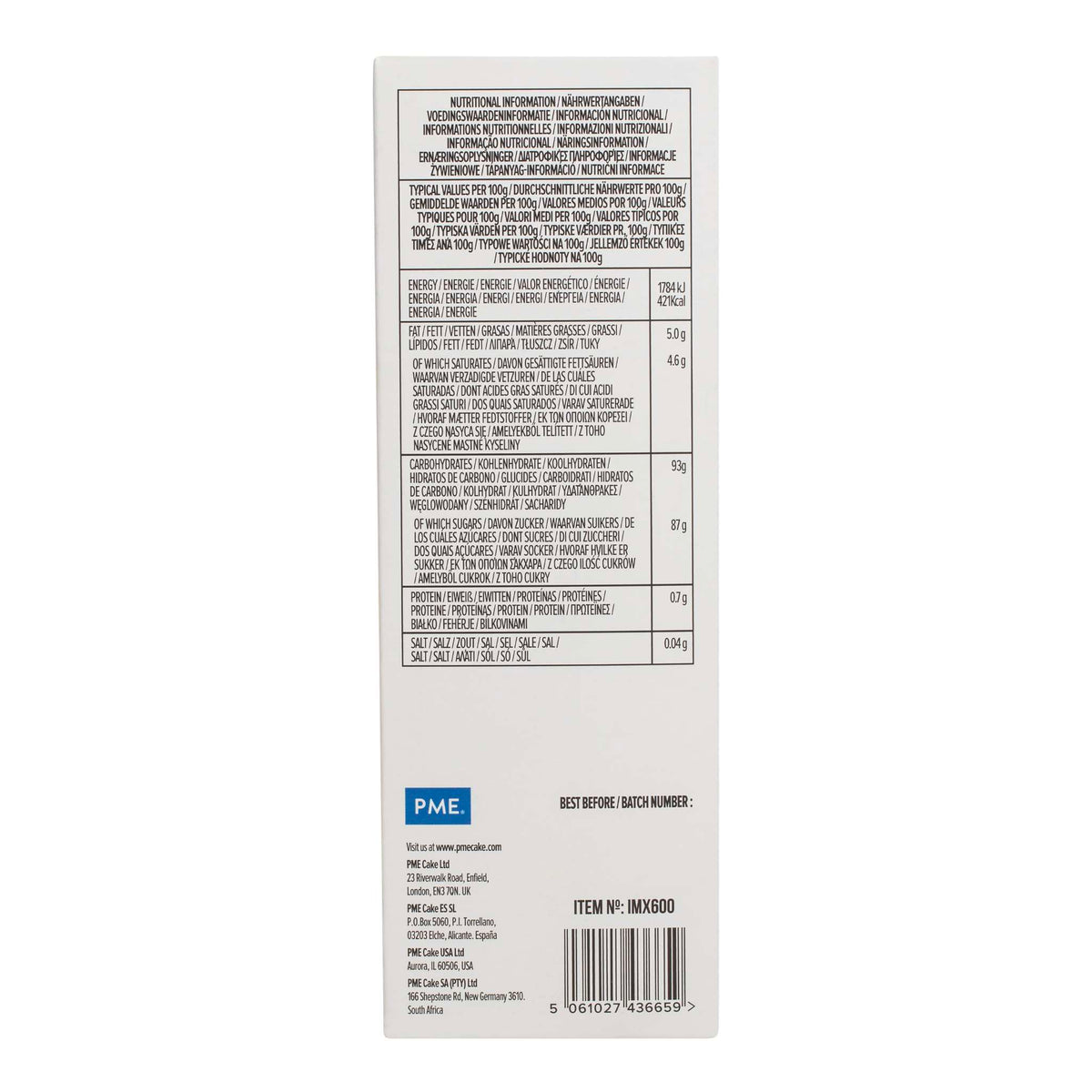 Préparation pour Glaçage crème au beurre - Vanille (450g)