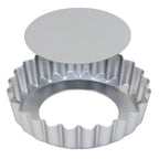Loose Bottom Flan Aluminium Cake Tin (4 x 1" / 100 x 25mm)