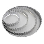Loose Bottom Flan Aluminium Cake Tin (4 x 1" / 100 x 25mm)