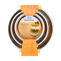 Loose Bottom Round Aluminium Cake Tins Set Of 3 (6, 8, 10" x 3")