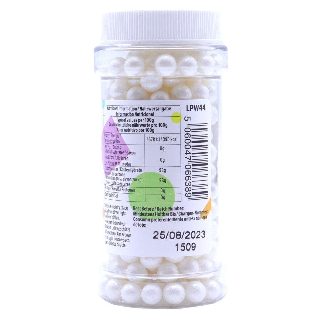 Große Zuckerperlen - Weiß (90g / 3.17oz)