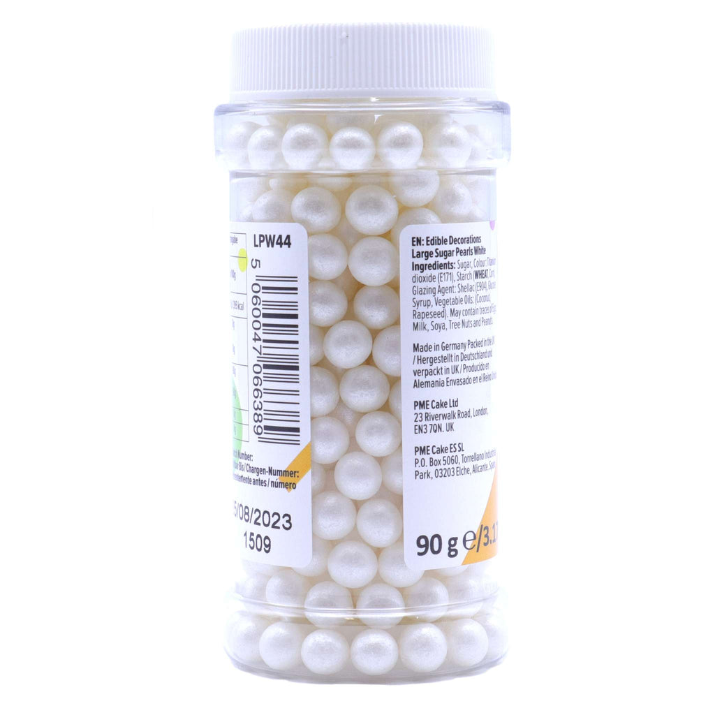 Große Zuckerperlen - Weiß (90g / 3.17oz)