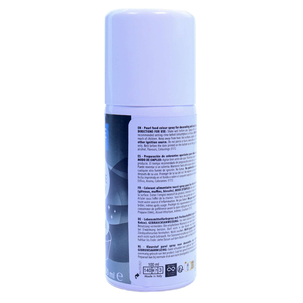 Silver Ti02 Free Edible Lustre Spray (100ml)
