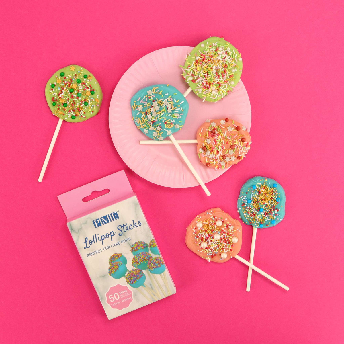 Lollipop-Sticks Pk/50 (11,5cm / 4,5")