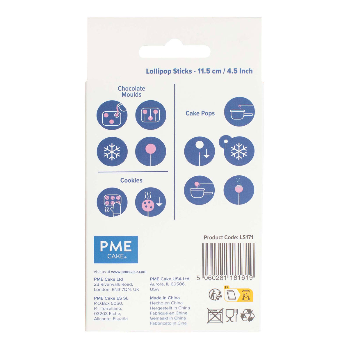 Lollipop-Sticks Pk/50 (11,5cm / 4,5")