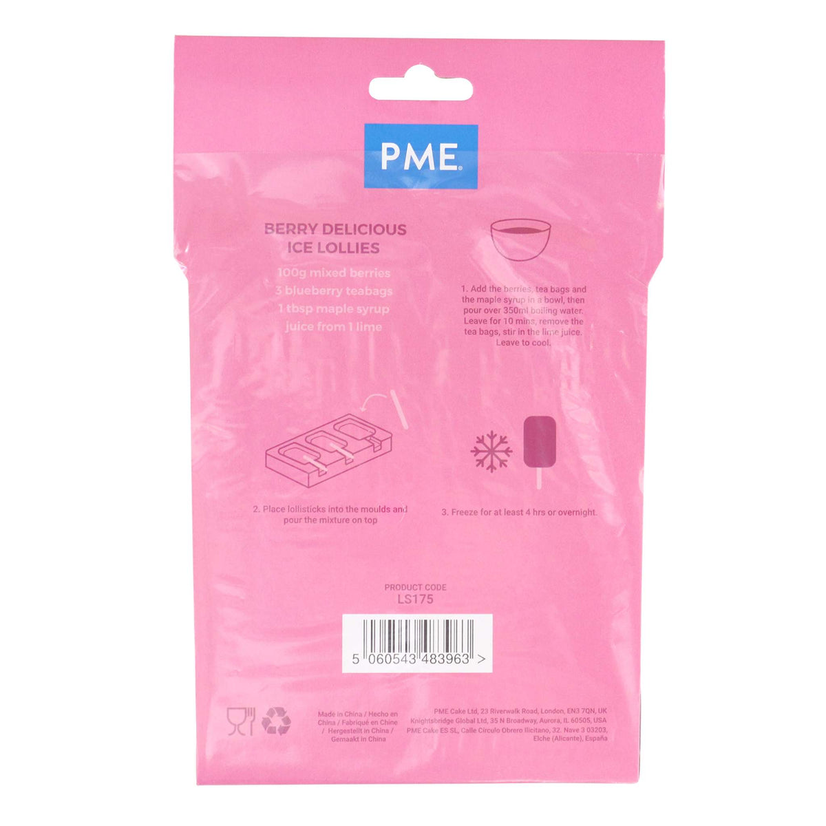 PME Holzlollystäbchen, Packung mit 50