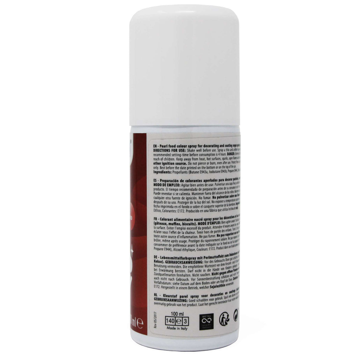 Spray Lustre Comestible - Rojo (100ml)