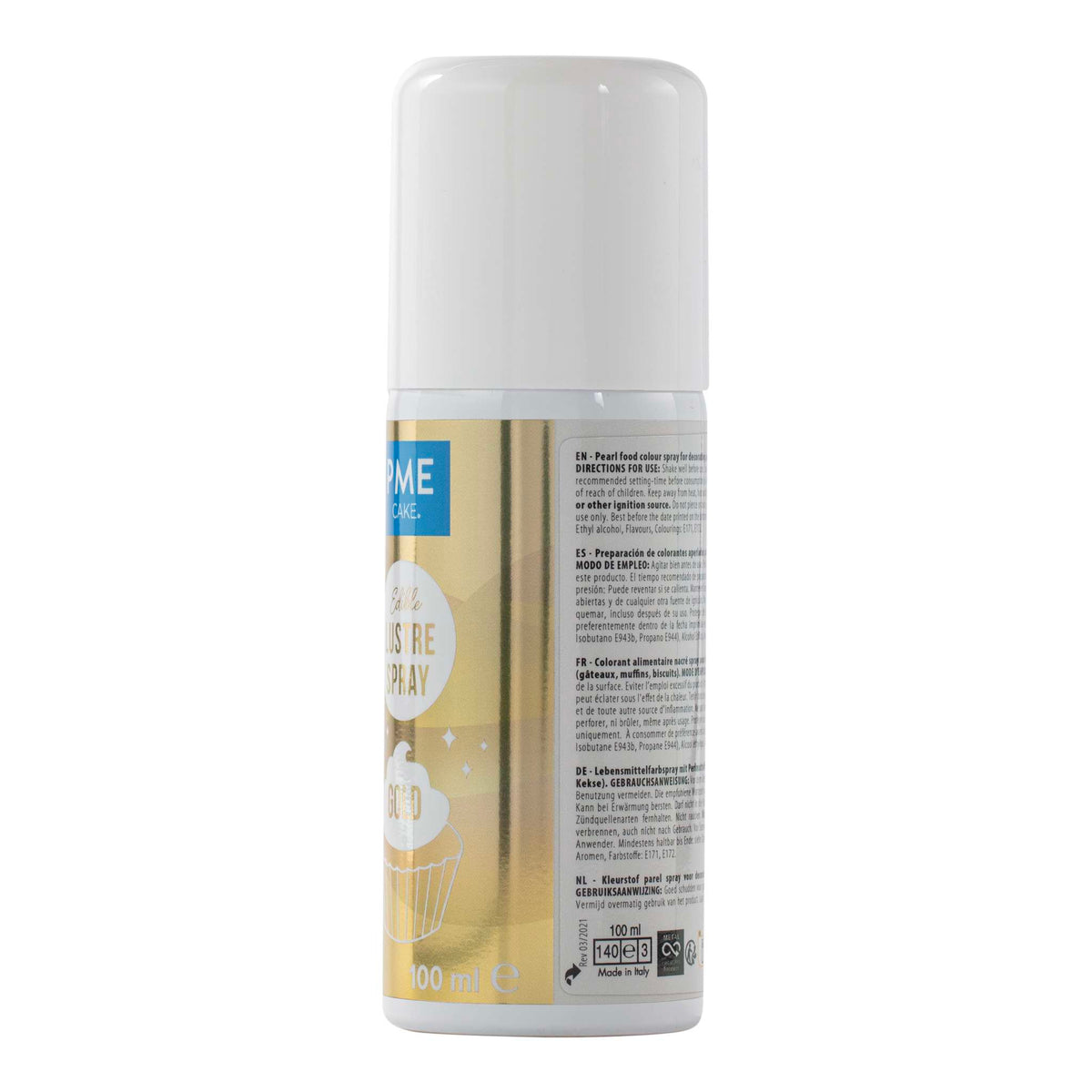 Spray Lustre Comestible - Oro (100ml)