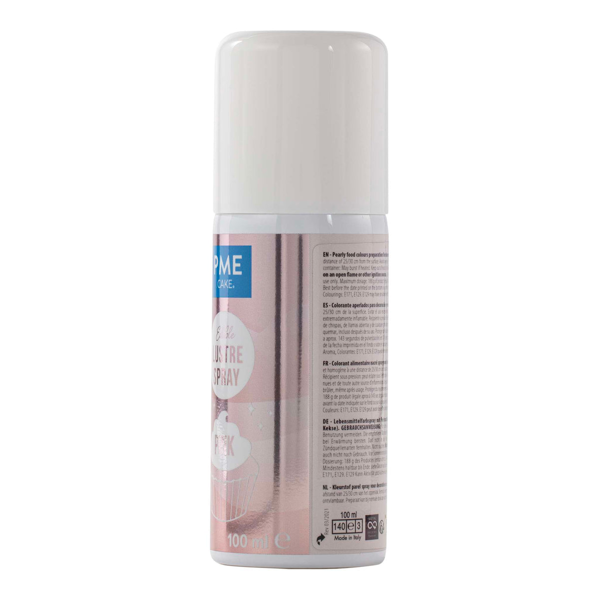 Spray Lustre Comestible - Rosa (100ml)