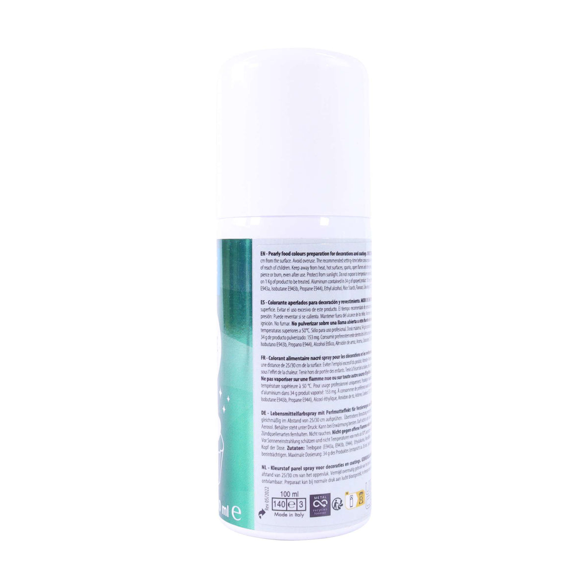 Green Ti02 Free Edible Lustre Spray (100ml)