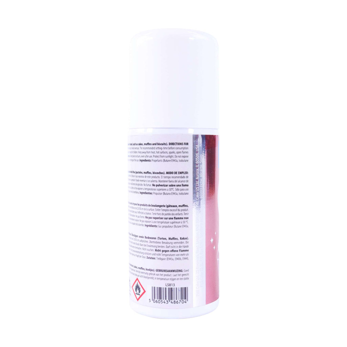 Eetbare Glans Kleurspray - Roze (100ml)