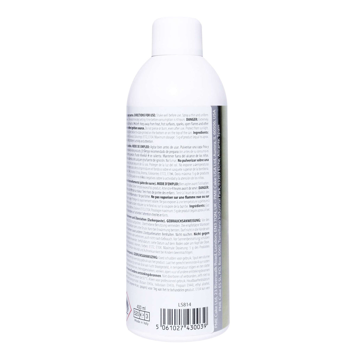 Gold Ti02 Free Edible Lustre Spray (400ml)