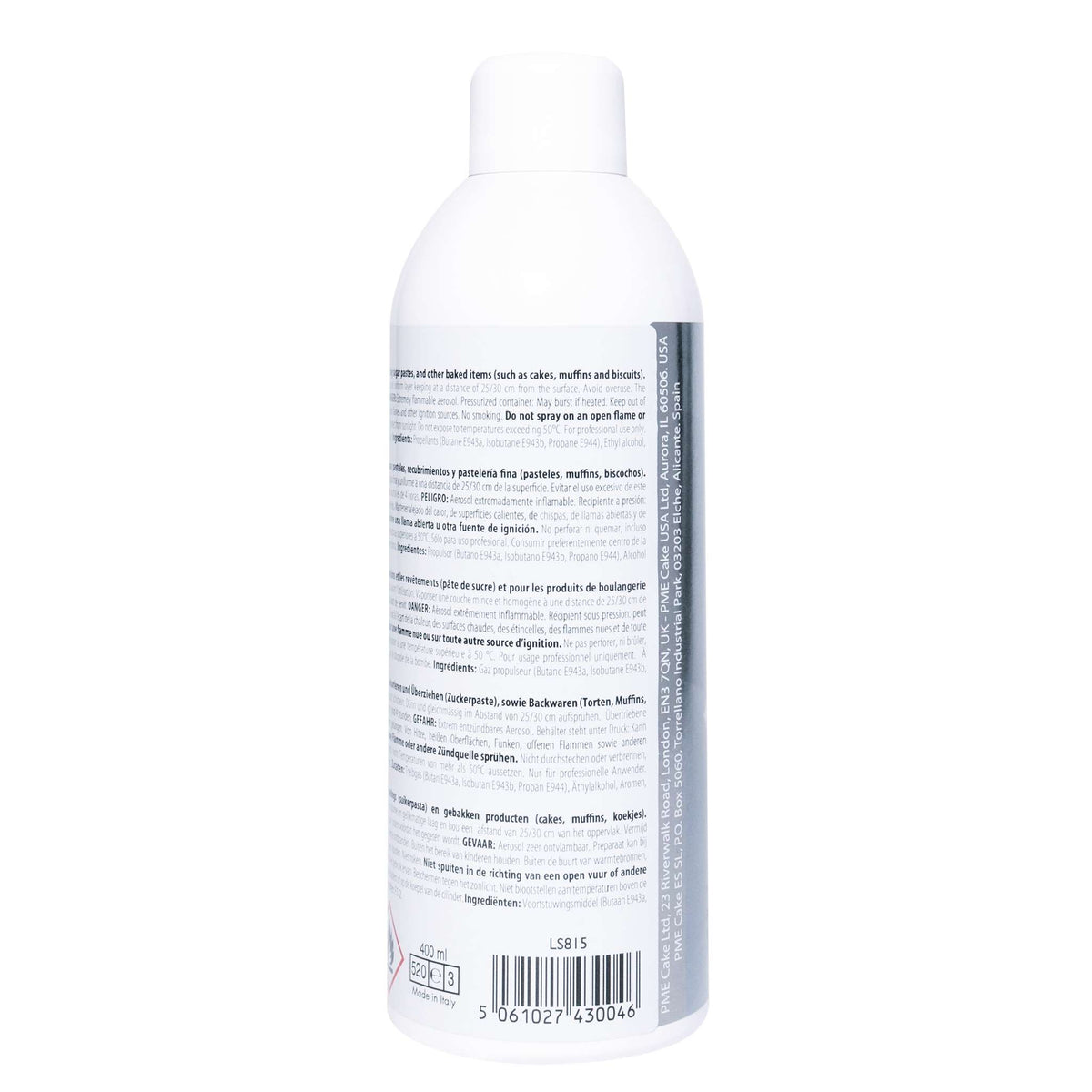 Spray Lustre Comestible - Plata (400ml)