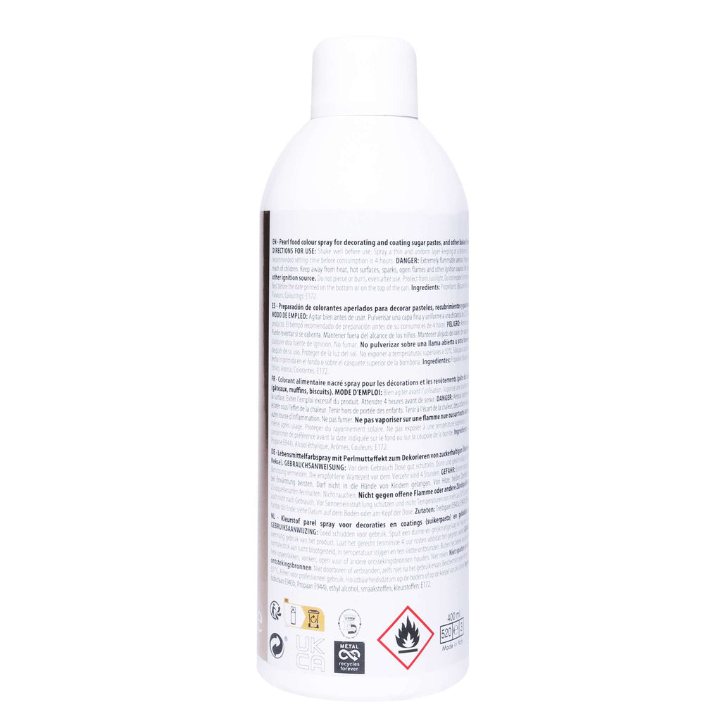 Rose Gold Ti02 Free Edible Lustre Spray (400ml)