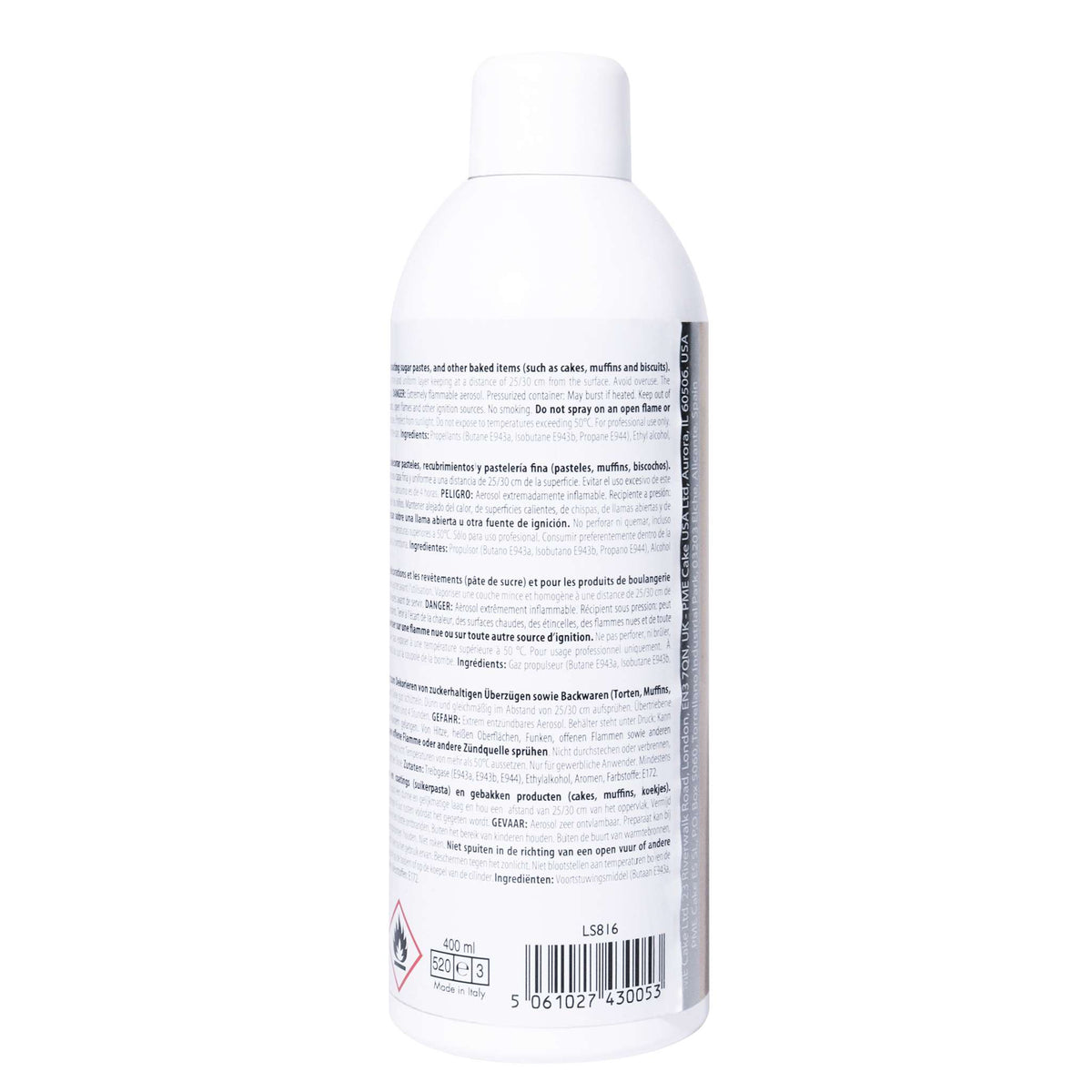 Rose Gold Ti02 Free Edible Lustre Spray (400ml)