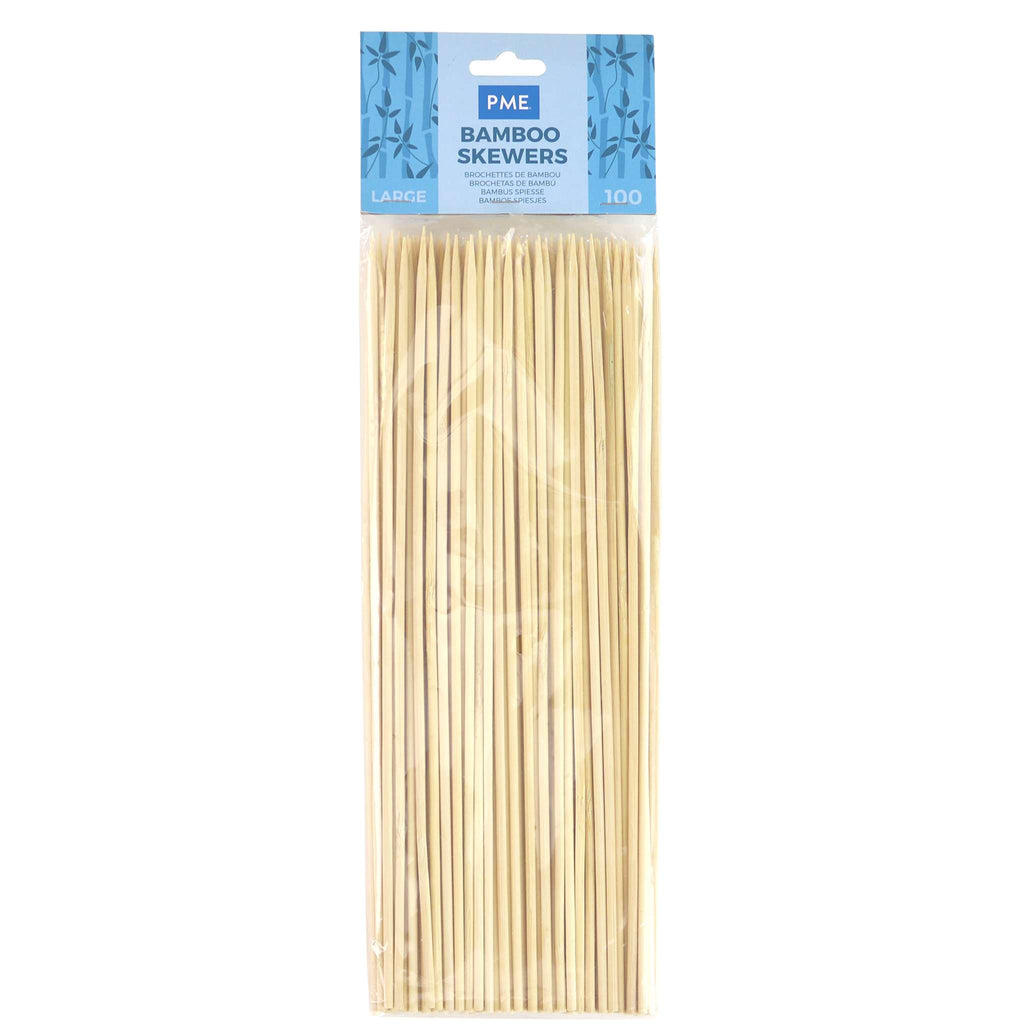Brochetas Grandes de Bambú PME, Paquete de 100