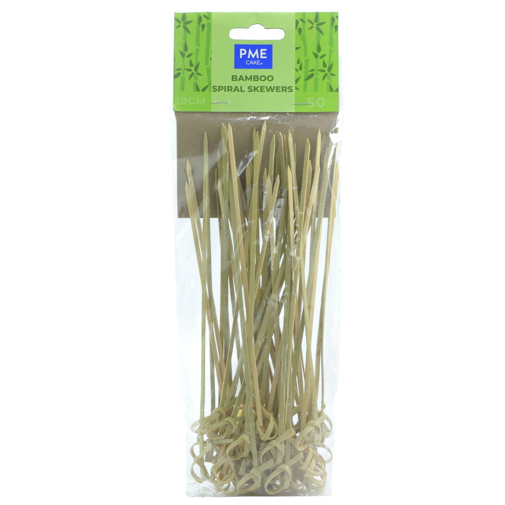 Bamboo Spiral Skewers Pk/50 (18cm)