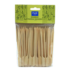 Brochetas de Bambú con forma Plana de 12cm, 100 unidades
