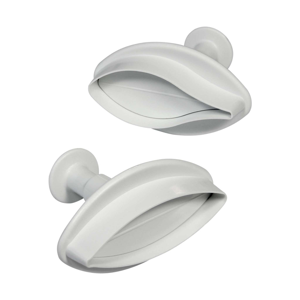 Floral Plunger Cutters - Klein Geaderde Lelie Set van 2 (60mm / 2.4")