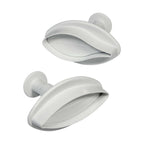 Floral Plunger Cutters - Klein Geaderde Lelie Set van 2 (60mm / 2.4")