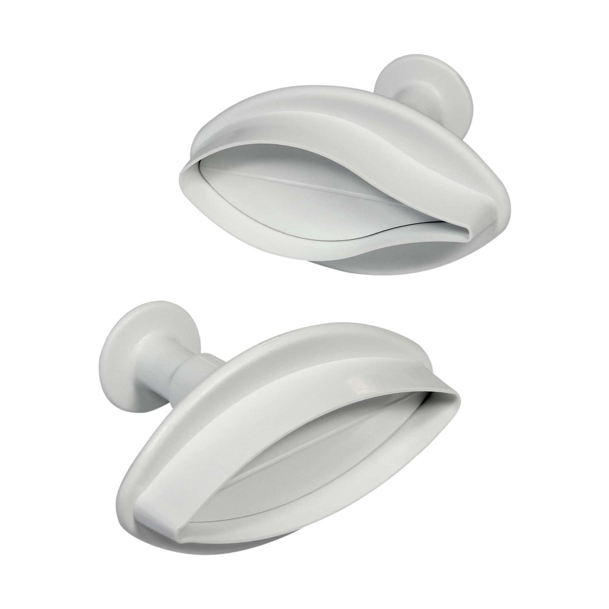 Small Veined Lily Plunger Fondant Cutters Set Of 2