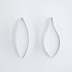Large Veined Lily Plunger Fondant Cutters Set Of 2