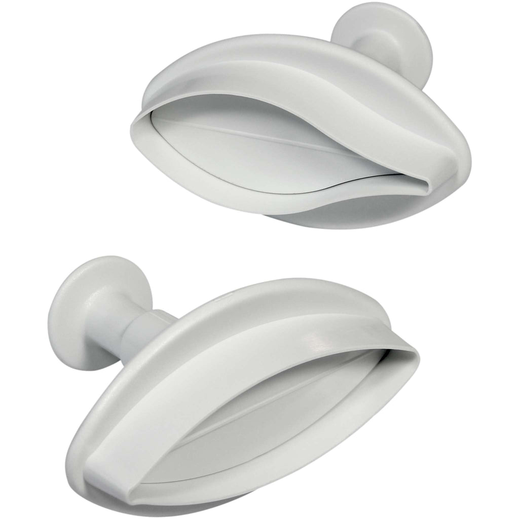 Large Veined Lily Plunger Fondant Cutters Set Of 2