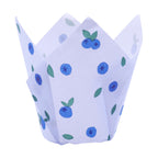 Blueberries Tulip Shaped Baking Cups Pk/24