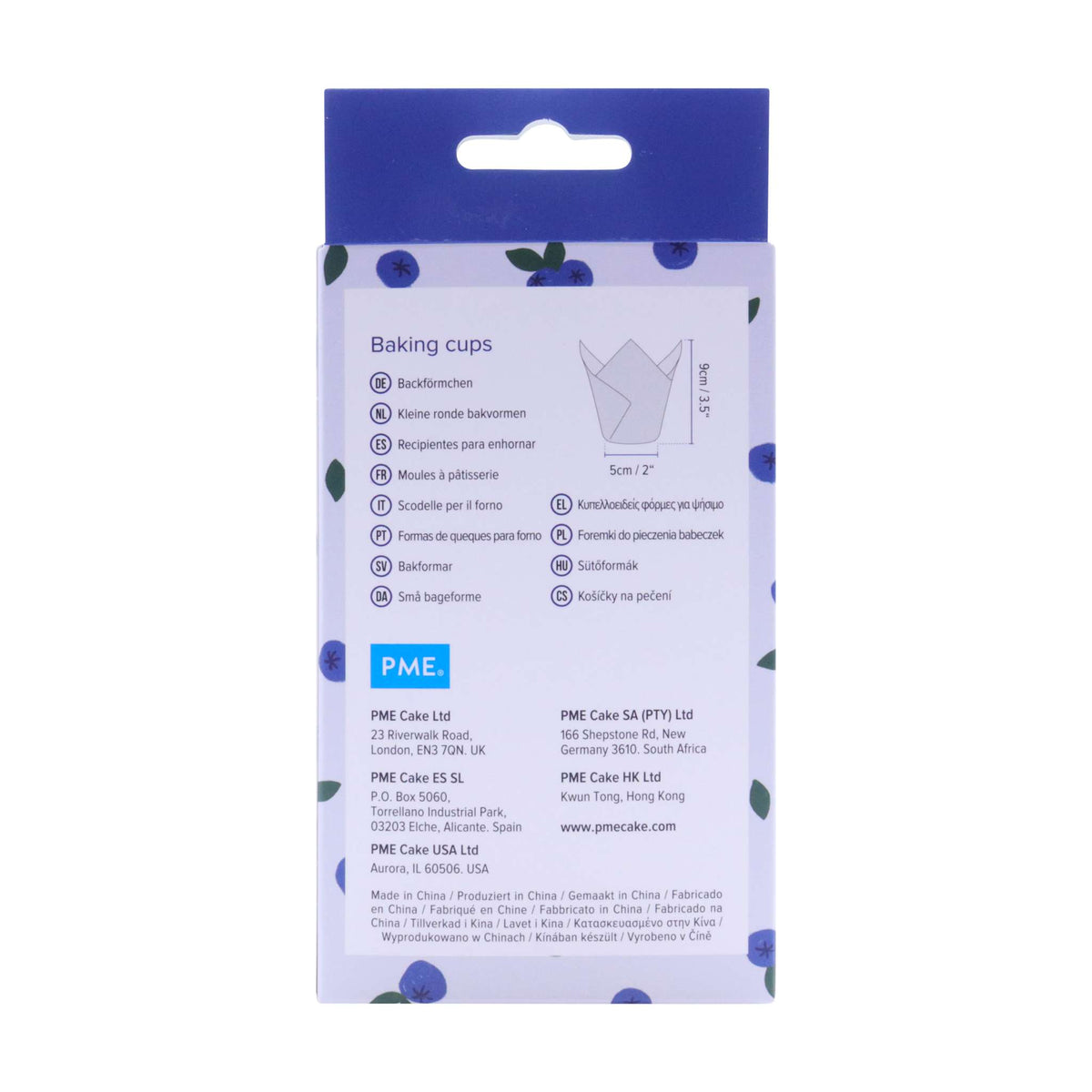 Molde para Muffin de Tulipán - Arándano Pk/24