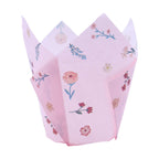 Molde para Muffin de Tulipán - Flores Aisladas Pk/24