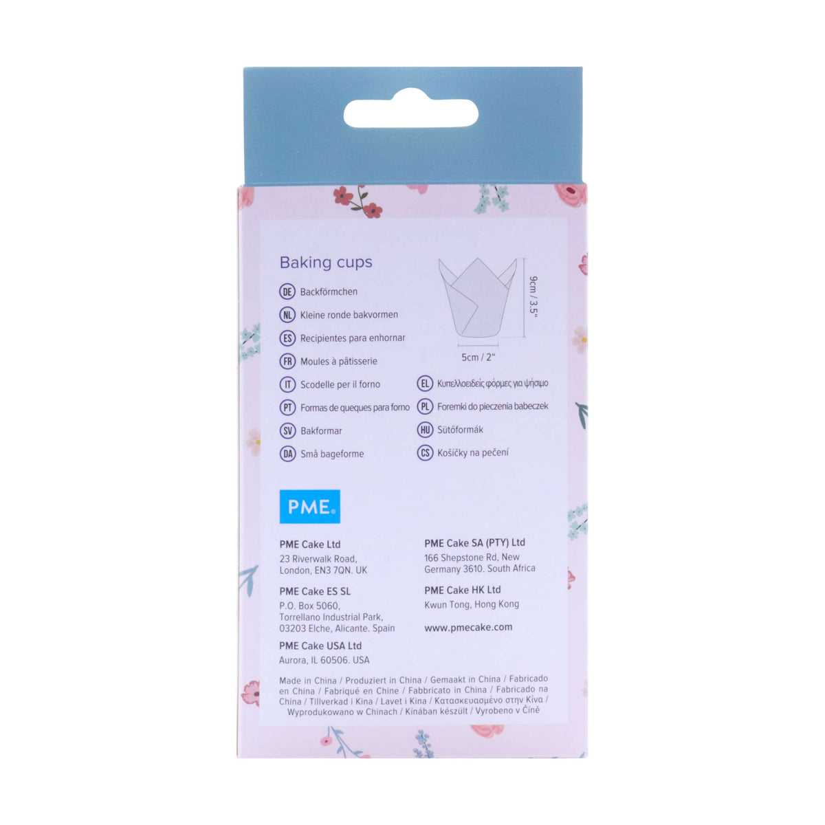 Molde para Muffin de Tulipán - Flores Aisladas Pk/24