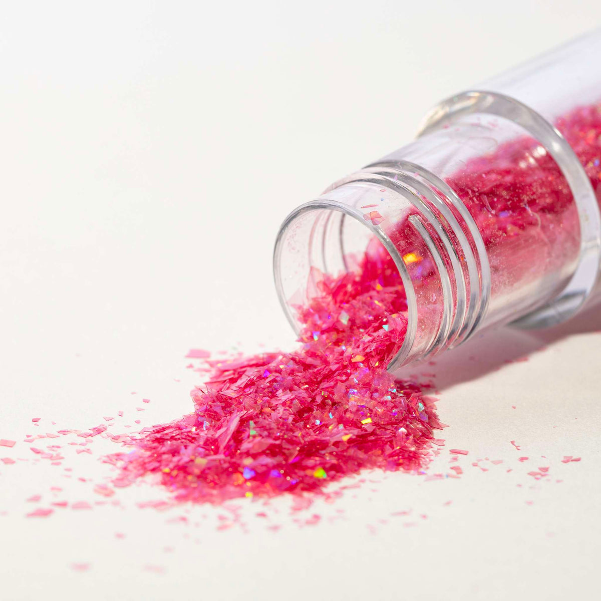 Magic Sparkles, Copos de Glitter Iridiscente Comestible - Cuarzo Rosa (3g)