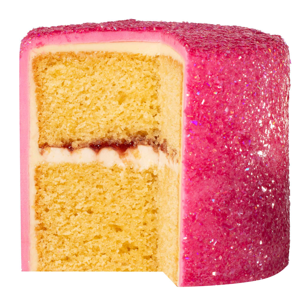 Magic Sparkles, Copos de Glitter Iridiscente Comestible - Cuarzo Rosa (3g)