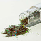 Magic Sparkles, Flocons de Paillettes Irisées Comestibles - Émeraude Verte (3g)
