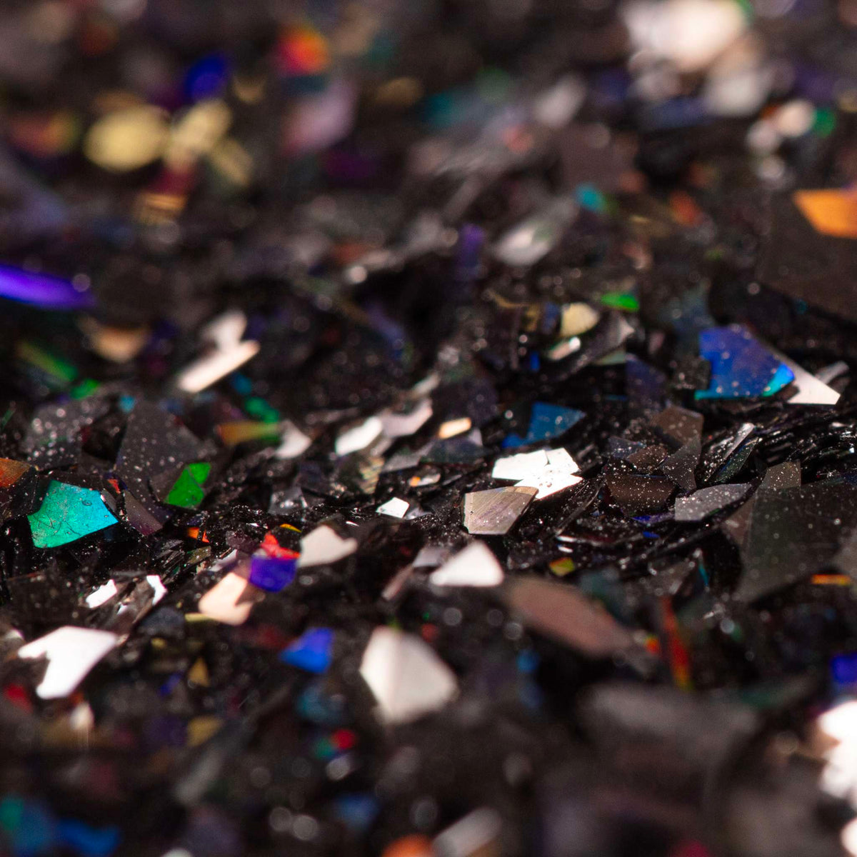 Magic Sprinkles, Eetbare Iriserende Glittervlokken - Zwarte Onyx (3g)