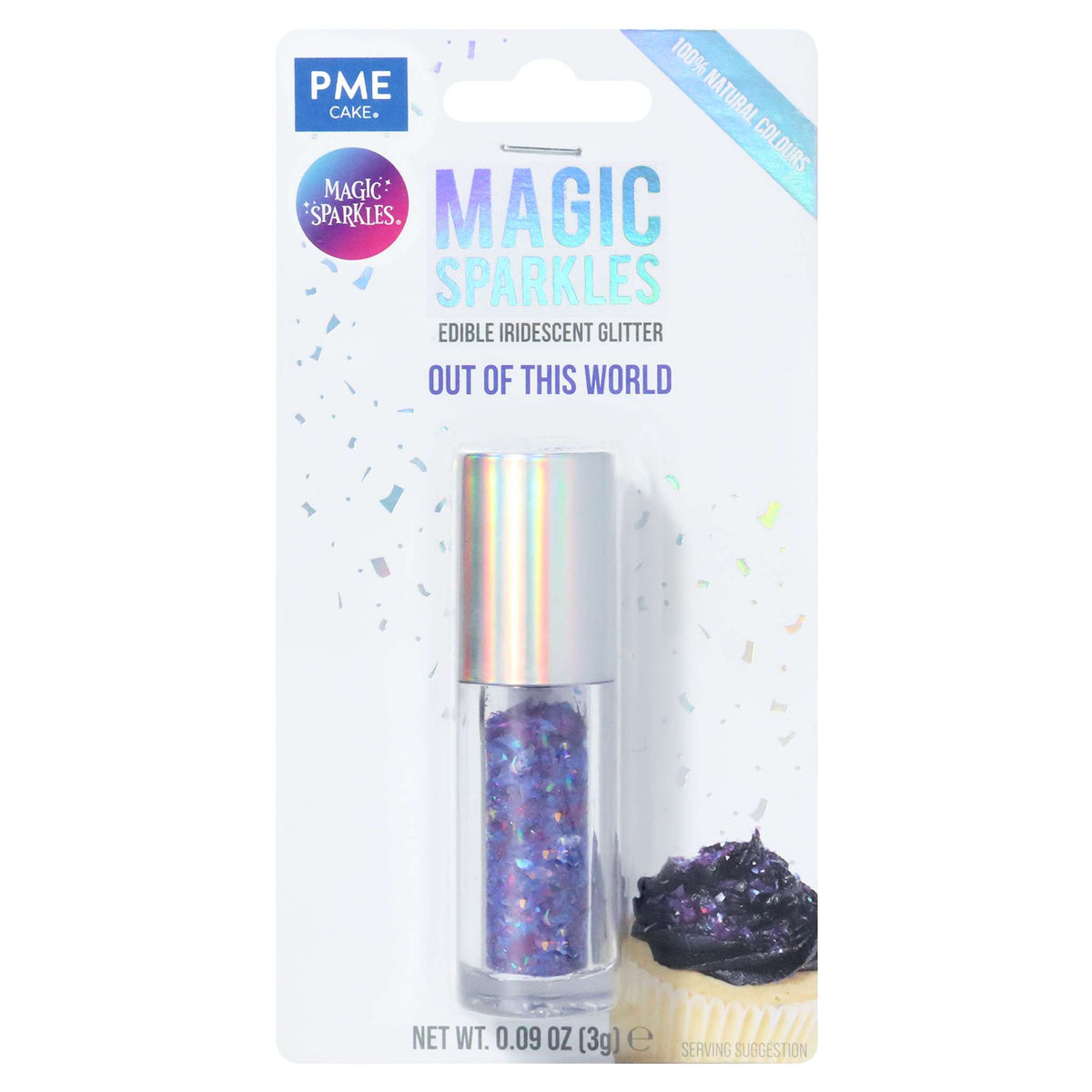 Magic Sprinkles, Eetbare Iriserende Glittervlokken - Buiten deze Wereld (3g)