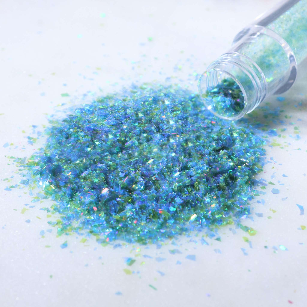 Magic Sparkles, Flocons de Paillettes Irisées Comestibles - Lagune Insulaire (3g)