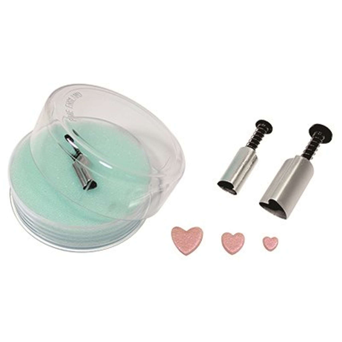 Neuheit Ausstecher mit Auswerfer - S/M/L Herzform Set von 3