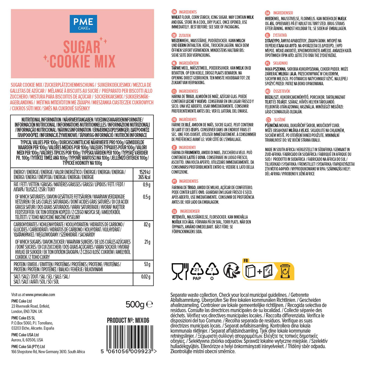 Sugar Cookie Mix (500g)