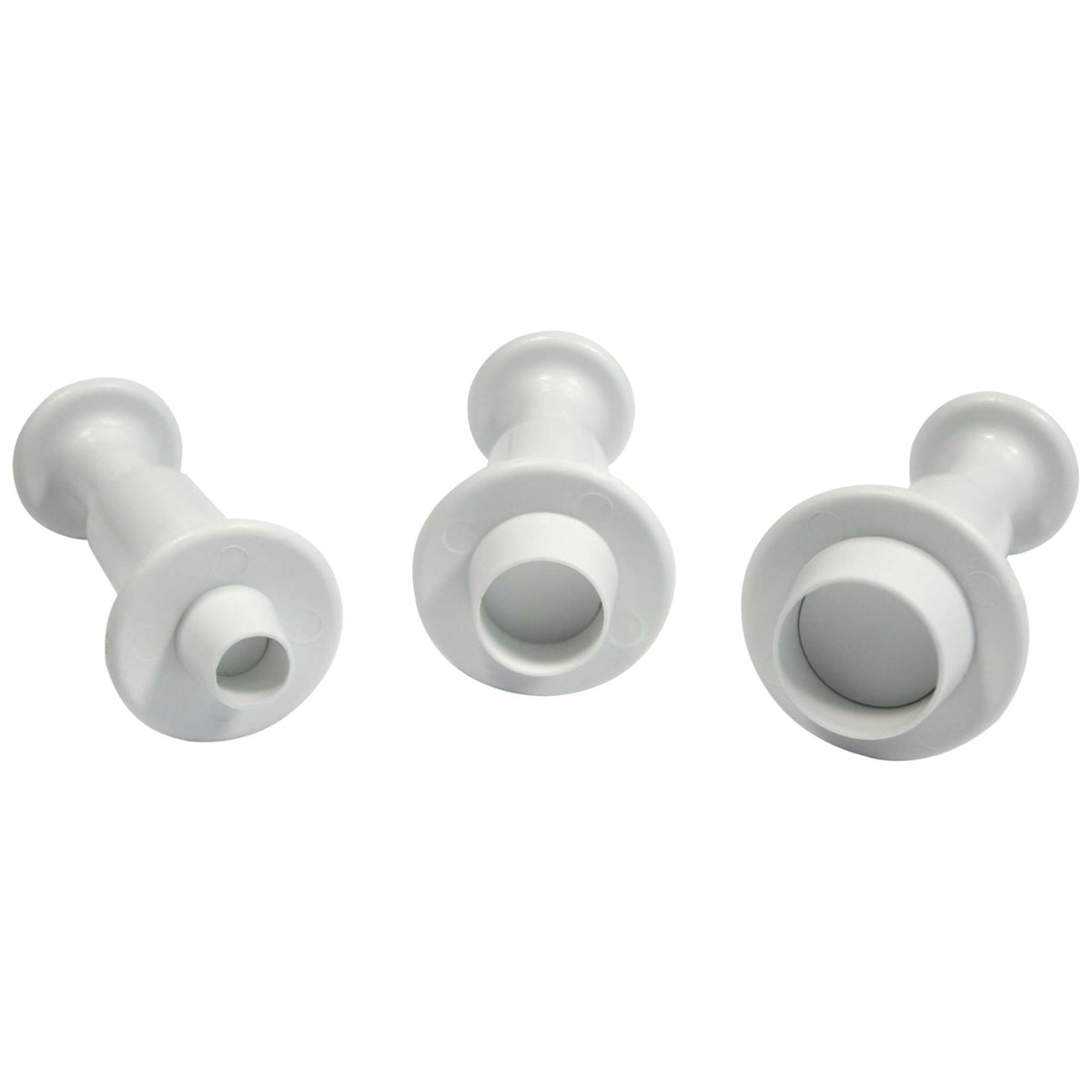 Formen Ausstecher mit Auswerfer - S/M/L Rundes Set von 3