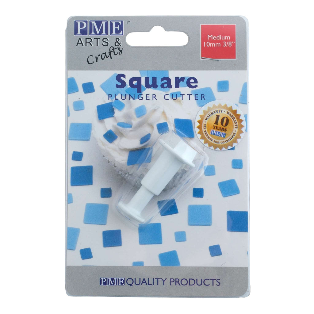 Vormen Plunger Cutters - Medium Vierkant (10mm / 0.4")