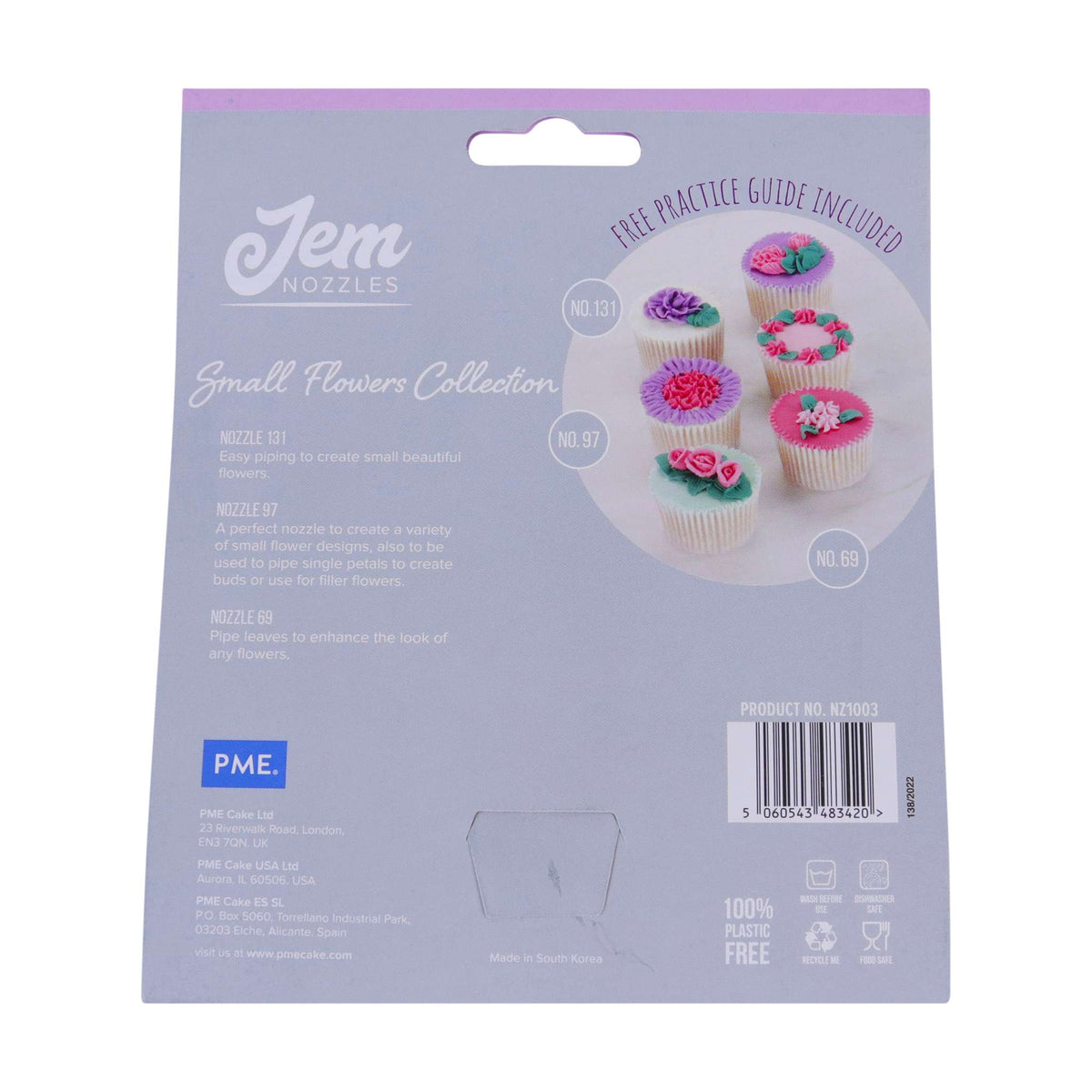 Jem-spuitmondset - Kleine Bloemen-collectie, Pakket van 3