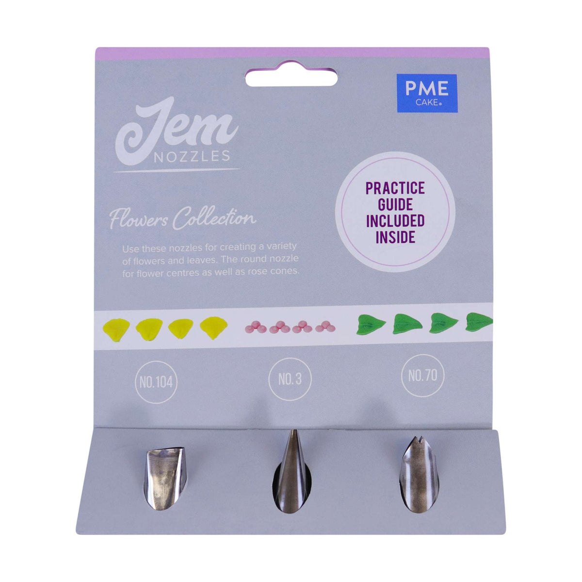 Jem-spuitmondset - Bloemen-collectie, Pakket van 3