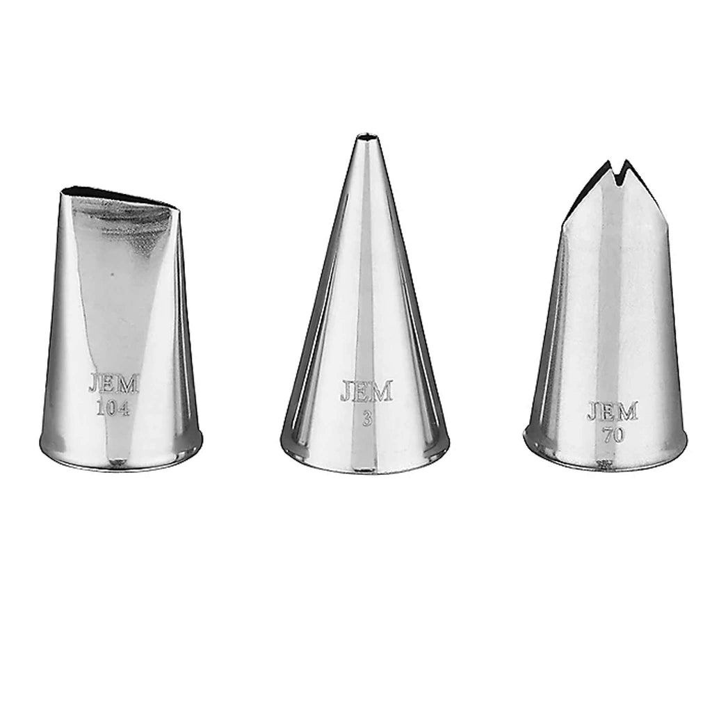 Jem Set de Boquillas - Flores, Pack de 3
